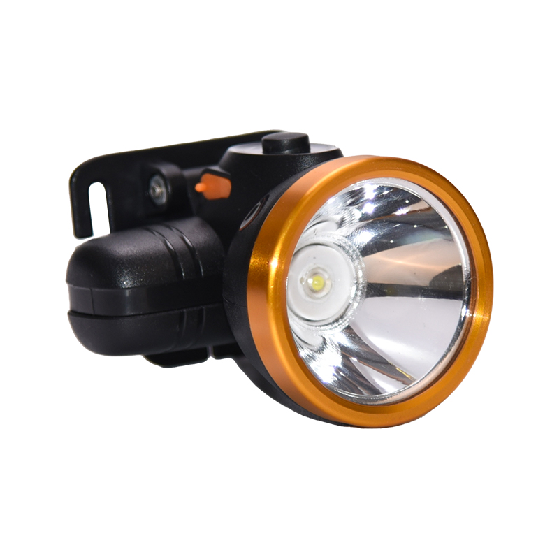 TL-3001 1LED 3W LED Lithium batteri genopladelig knapafbryder metalhoved udendørs bærbare lysforlygter